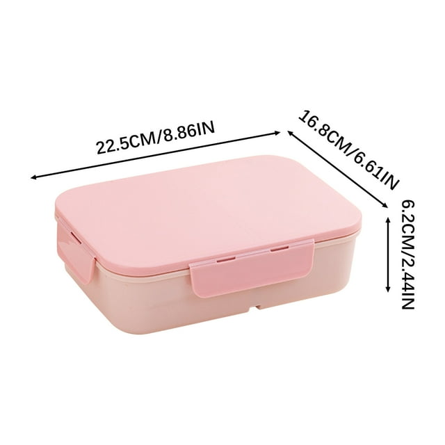 Hyknon Organisateurs et Rangement Boîte à Lunch Réversible, Divisée en Compartiments, Micro-Ondes pour Travailleurs de Bureau, Boîte Bento pour Enfants, Boîte à Lunch Étanche en Plastique pour Étudiants Intérieur Extérieur