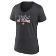 thumbnail image 2 of Women's Fanatics Heather Charcoal Team USA Victory V-Neck T-Shirt, 2 of 3