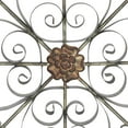 thumbnail image 5 of DecModeBrown Metal Fleur De Lis Medallion Home Wall Decor with Detailed Scrollwork, 42" x 1" x 42", 5 of 14