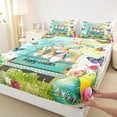 thumbnail image 3 of Feelyou Funny Spring Gnome Bed Sheets for Child, Dreamy Butterfly Floral King Sheets, Easter Egg Sheet Set, Breathable Home Decor, 4pcs, 3 of 7