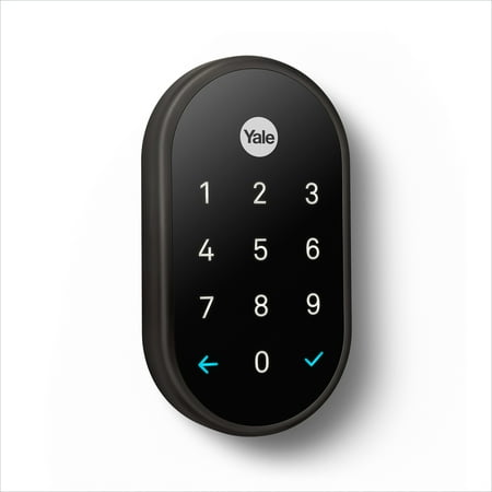 Nest x Yale - Smart Lock Wi-Fi Replacement Deadbolt with App/Keypad/Voice assistant Access - Black Suede