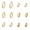 Gold, variant on Gold Plated Earrings for Women, 6 Pairs 14k Gold Plated Hoop Earrings, Hypoallergenic Chunky Jewelry Set Gifts