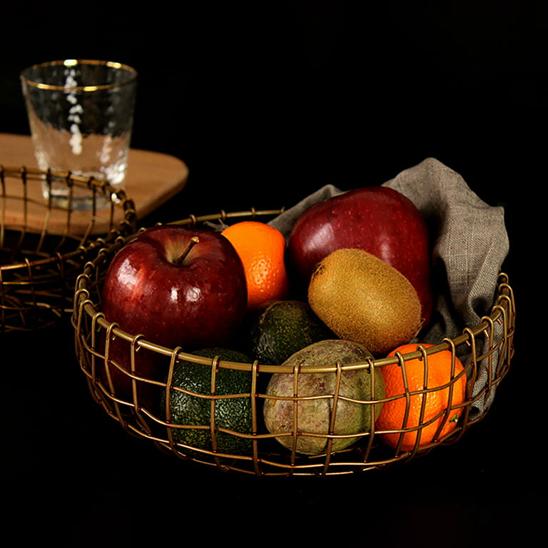 Modern Fruit Bowl Large Industrial Fruit Display Basket - Ruby Lane