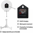 thumbnail image 5 of 10 Inch Sunflower Queen Fox Round Wall Clock Silent Non Ticking Wall Clocks Battery Operated for Home Office School Decor, 5 of 5