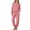 Pink, variant on FAIWAD Fleece Pajama Sets for Women 2 Piece Long Sleeve Tops Elastic Pants Soft Sleepwear Outfits