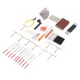thumbnail image 2 of Kit de herramientas para reparación de guitarras, mantenimiento profesional, clavijas de puente, llave hexagonal, limas y accesorios., 2 of 14