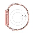 thumbnail image 5 of Strap Compatible Apple Watch Band 42mm 44mm 45mm Men Women Iwatch Band Alloy Strap for Apple Watch Series 7/6/5/SE/4/3/2/1, Fashion Bee Alloy iWatch S, 5 of 5