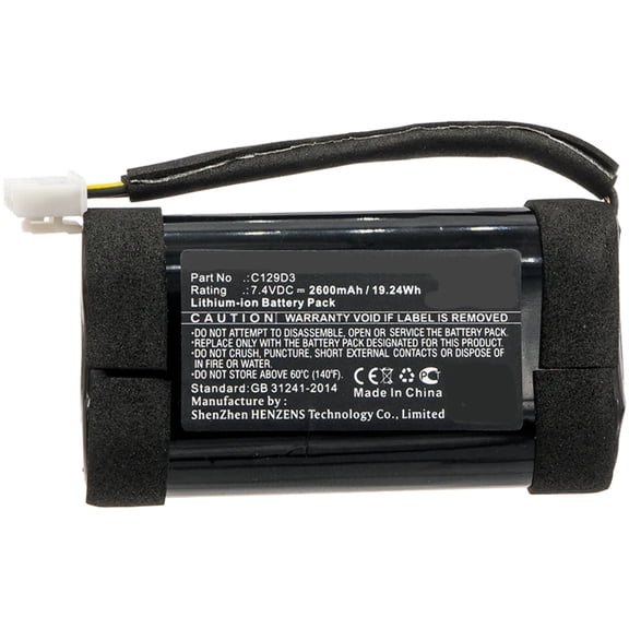 Batteries N Accessories BNA-WB-L8086 Speaker Battery - Li-ion, 7.4V, 2600mAh, Ultra High Capacity Battery - Replacement for Bang Olufsen C129D3 Battery