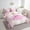 Pink, variant on Erosebridal Princess Dress Bedding, Girly Pink Bed in a Bag, Rose Flower Reversible Bed Set, Ultra Soft Room Decoration, 7pcs