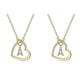 thumbnail image 1 of Collares con inicial de corazón CHAO de plata para mujer, 1 of 5
