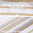 thumbnail image 2 of Black and White Shower Curtain Fabric Shower Curtain for Bathroom Modern Black Striped Shower Curtain Fall Waterproof in Bath 72x72 inches Long Shower Curtains Set with Curtain Hooks, 2 of 6
