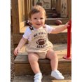 thumbnail image 5 of RUINIXCW Newborn Baby Boy Girl My First Football Season Outfit Romper Overalls Infant Boys Girls Clothes Rugby Embroidery Backless Sleeveless Bodysuit, 5 of 10