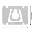 thumbnail image 2 of ETHZZLE 20Pcs Metal Picture Hanging Hooks Flush Mount Brackets Heavy Duty Frame Hangers, 2 of 5