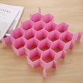 thumbnail image 3 of KALLORY 1Set 8Pcs Pink PP Plastic Drawer Organizers for Under Bed and Closet Storage, 3 of 8