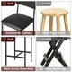 thumbnail image 3 of Juego de 2 Taburetes de Barra, Altura de Barra de 25.5" con Respaldo y Asiento Amplio Tapizado, Taburetes Metálicos con Reposapiés para Isla de Cocina, 3 of 7
