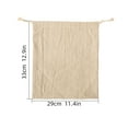 thumbnail image 2 of GETAJGHSD Bread Wrapping Bags Linen Drawstring Closure Families Everyday Use 2Pcs, 2 of 8