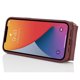 thumbnail image 3 of For iPhone 14 13 Case with Zipper Pouch Ring Kickstand Strap Litchi Texture PU + TPU Phone Cover - R, 3 of 5