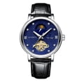 thumbnail image 4 of Reloj de Mecánico Automático para Hombre Clásico Correa de Reloj de Cuero negro Sunnimix relojes mecánicos para hombres, 4 of 6