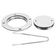 thumbnail image 1 of Placa de cubierta de cubierta de 3 pulgadas con llave, accesorio de Hardware para barcos marinos pulido espejo de acero inoxidable 316, 1 of 5