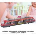 thumbnail image 3 of KAIYANG Mini modelo de coche, modelo de tren de aleación de simulación, modelo de coche de fundición a presión de metal para niños (azul) rojo, 3 of 5