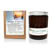 Nature Skin Shop Handmade Whiskey and Tobacco Artisan Soy Candle