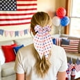 thumbnail image 4 of Independence Day Patriotic Bow Hair Clip With Star Soft Tulle, Lightweight Red White Blue Star Tulle Hair Bow, 4Th Of July Hair Accessory For Women, Summer Party, Family Gathering & Patriotic Decor, 4 of 4
