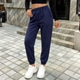 thumbnail image 2 of Enridrech Sweatpants for Girls Elastic Waisted Joggers Fall Winter Casual Soft Slim Leg Jogger with Pockets, 2 of 5