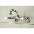 thumbnail image 2 of Kingston Brass KS512SN Kingston Two-Handle 2-Hole Wall Mount Bar Faucet in Brushed Nickel, 2 of 8
