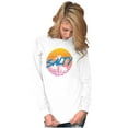 thumbnail image 3 of Salty Retro 80s 90s Sunset Beach Vibe Women Plus Size Long Sleeve Graphic Tee Brisco Brands 2X, 3 of 5