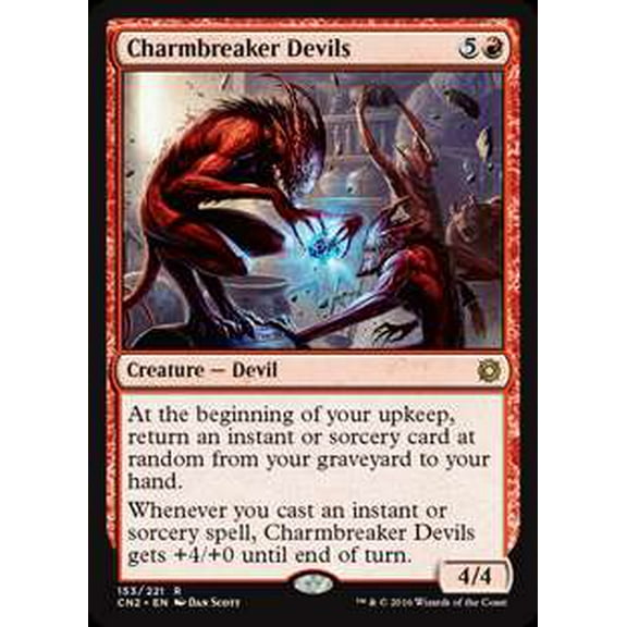 MtG Conspiracy: Take the Crown Rare Charmbreaker Devils #153