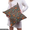 thumbnail image 5 of Floral Fabric by the Yard, Cartoon Drawn Autumn Colored Flower Stems Spirals Polka Dots Illustration, Upholstery Fabric for Dining Chairs Home Decor Accents, Dark Taupe Multicolor by Ambesonne, 5 of 5