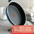thumbnail image 3 of T-fal Cook & Strain Non-Stick 14-Piece Cookware Set, Recycled Aluminum Body, Blue, 3 of 17