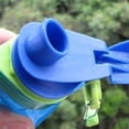 thumbnail image 3 of Eigraketly Botella de agua plegable multifunción Sin BPA Hidratación plana Suave flexible plegable 25.4 oz 750 ml vejiga liviana deportes Kits de desorden para acampar azul, 3 of 6