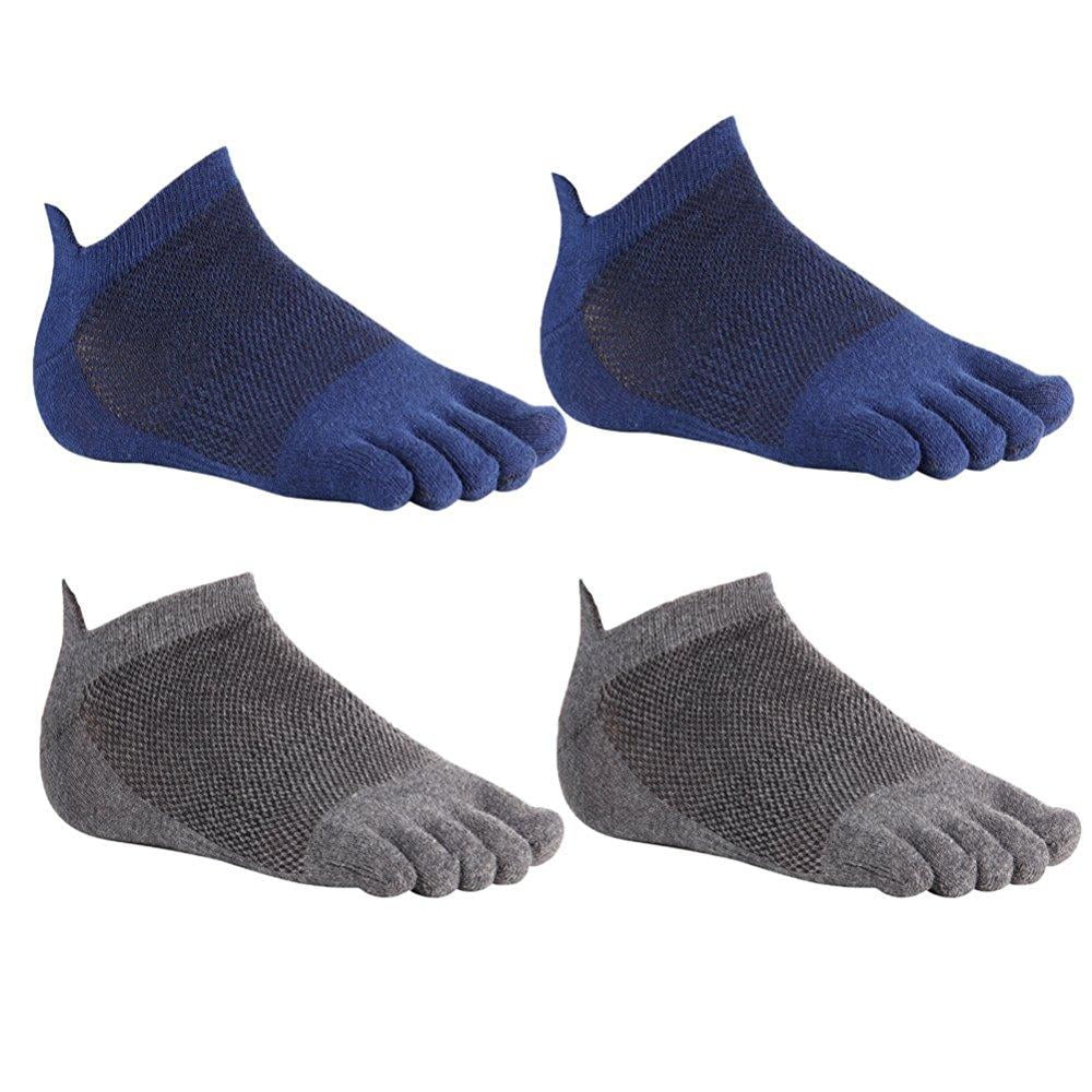 Hot New Men/'s Women/'s Socks Pure Cotton Sports Five Finger Socks Toe Socks ^P