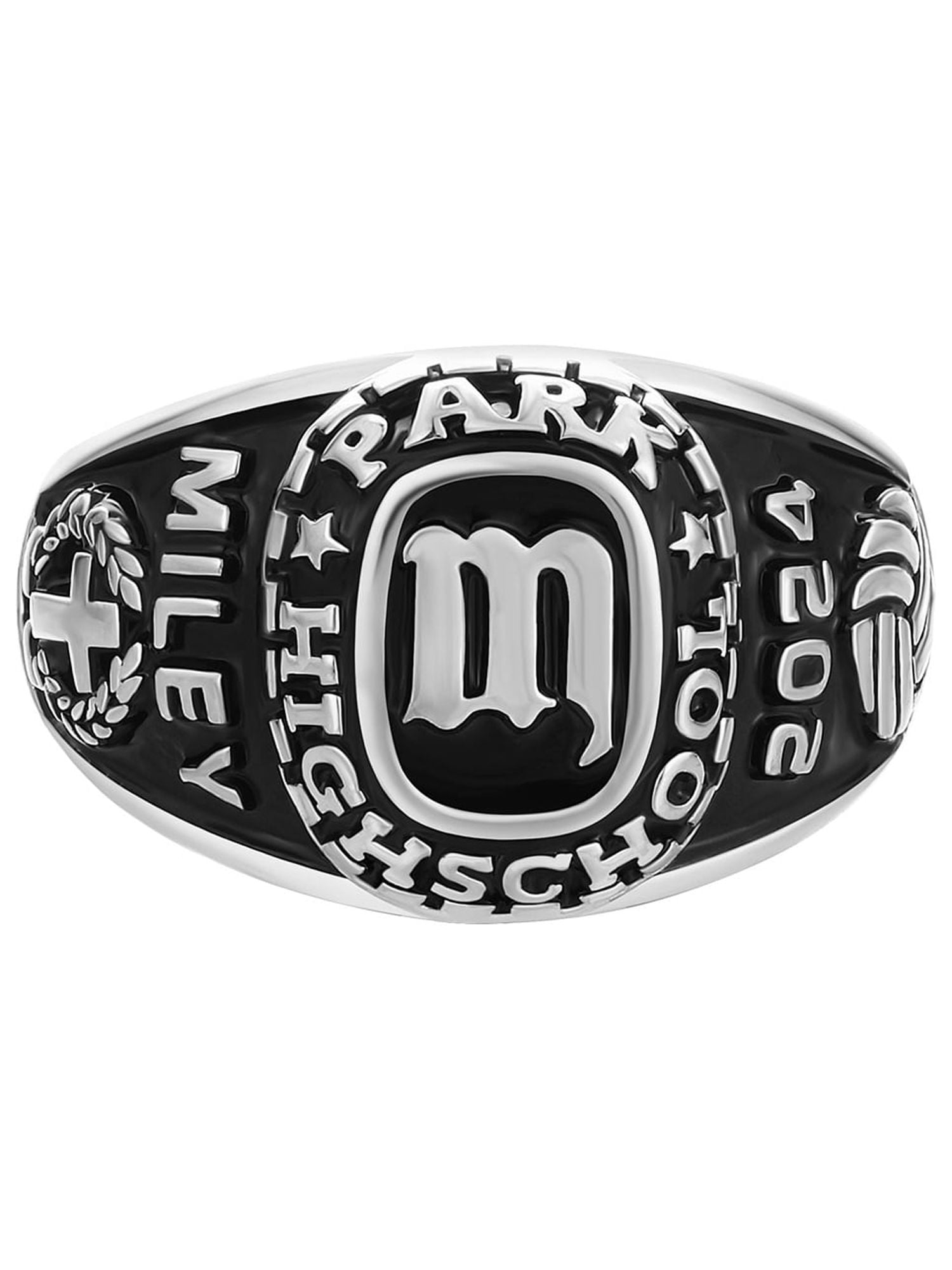 Order Now for 2025 Graduation, Freestyle Women's Old English Initial Class Ring, Personalized, High School or College