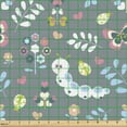 thumbnail image 2 of Ambesonne Cartoon Fabric by the Yard Upholstery, Earth Worms Motif, 5 Yards, Grey Multicolor, 2 of 5
