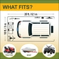 thumbnail image 6 of 10'x20' Steel Frame Carport, Heavy Duty, White Reflective Canopy, Waterproof UV Rated, Removable Sides, 6 of 18