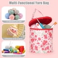 thumbnail image 5 of Bolsa de almacenamiento para lanas pequeña, bolsa de tejer portátil con orificio para principiantes y jóvenes de ganchillo, organizador de proyectos de tejido de tamaño pequeño, 5 of 5