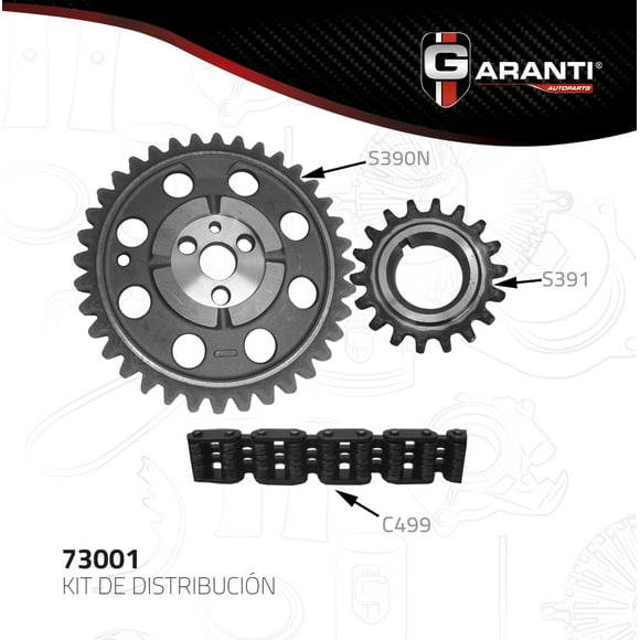 Kit Distribucion Garanti Para Gmc P15/P1500 1969 - 1973