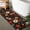 Black, variant on Flower Bathroom Runner Rug Non Slip, Large Long Bathroom Rug Cute Floral Bath Mat for Bedroom Hallway Kitchen, Soft Plush Washable Black Shower Rug