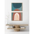 thumbnail image 5 of Kate and Laurel Sylvie Teotitlan Valley Study 1 A and B Framed Canvas Wall Art Set by Kate Aurelia Holloway, 2 Piece 18x24 Natural, Soft Colorful Boho Art for Wall, 5 of 6
