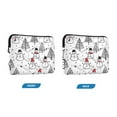 thumbnail image 7 of FORMRS 13-13.3 inch Laptop Sleeve Case Soft Carrying Quilted Computer Bag Cover, Black Cartoon Snowmen, 7 of 7