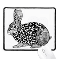 thumbnail image 1 of Cute Fat Rabbits Tapis de Souris Portrait d'Animal Tapis de Bord Cousu Tapis en Caoutchouc, 1 of 2