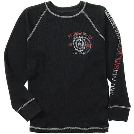 Faded Glory - Boys' Outdoor Explorations Graphic Thermal Shirt