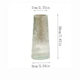 thumbnail image 3 of Glass Vase, Glacier Cold Crack Texture, 7.9 inch Conical Shaped Single Piece, Clear Thickened Glass Vase for Home Living Room Centerpiece Table Decor Flower Arrangement, 3 of 3