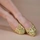 thumbnail image 2 of Zapatos de Danza de Vientre con lentejueas de Brillo Antideslizante para Niñas Oro Zulema  Zapatillas de danza del vientre, 2 of 8