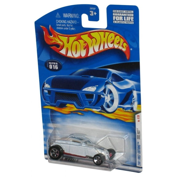 Hot Wheels 2001 First Editions 4/36 White Sooo Fast Toy Car #016