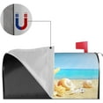 thumbnail image 4 of Summer Beach Ocean Starfish Shells Mailbox Cover Magnetic Mailbox Wraps Post Box Cover Décor 21x18 in, 4 of 6