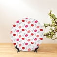 thumbnail image 6 of Wukai Red Lips 1 Print Decorative Plate for Display,Bone China Decorative Plate, Ceramic Dinner Plate with Stand, Vertical Ceramic Plate-10in, 6 of 6
