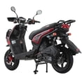 thumbnail image 2 of X-Pro Brand New 150cc Gas Moped Motorcycle, 12" Aluminum Wheels Electric/Kick Start Dual Headlights, 2 of 4